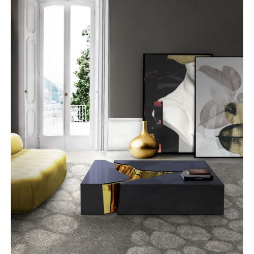 Boca Do Lobo BDL7474 Lapiaz Black Gold Center Table